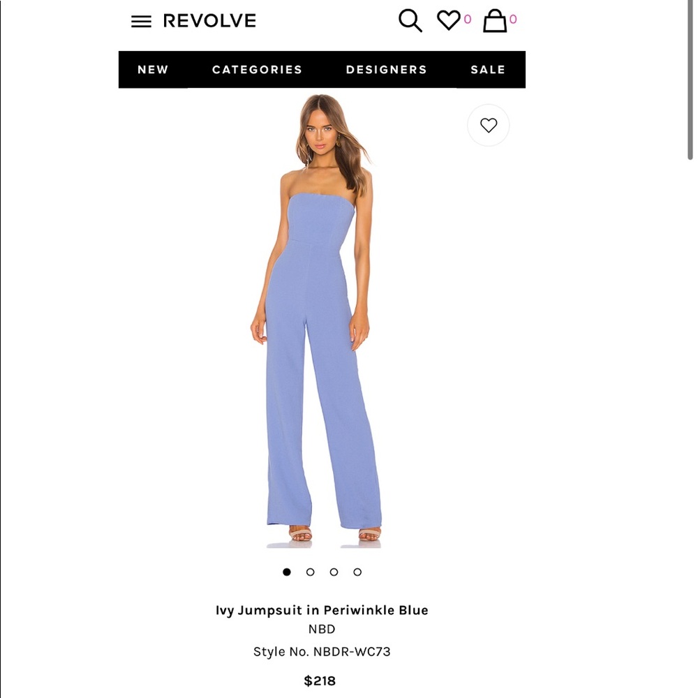 Revolve (NBD) BRAND NEW Blue Jumpsuit!